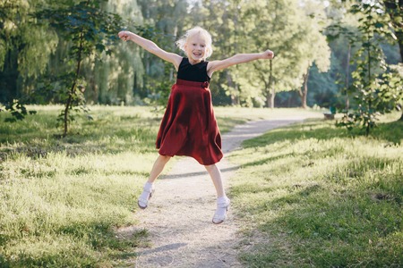 Girl in the Parkの写真素材