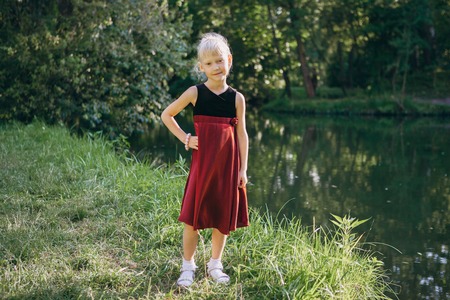 Girl in the Parkの写真素材