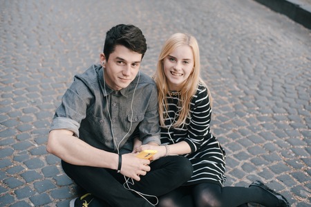 funny couple HDの写真素材