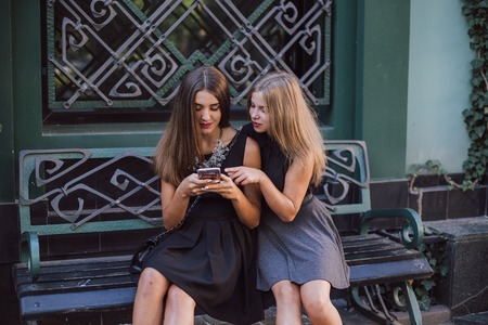 two girls HDの写真素材