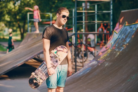 man on a skateboardの写真素材