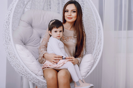 Mom and daughterの写真素材