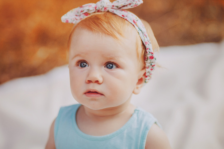 beautiful little girlの写真素材