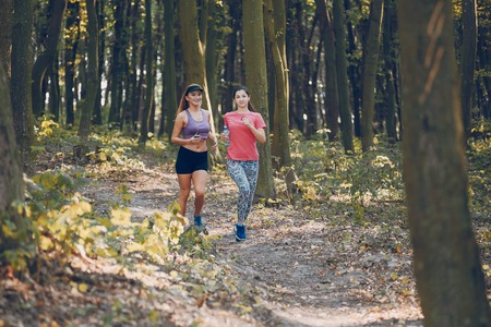 sports girls outdoorsの写真素材