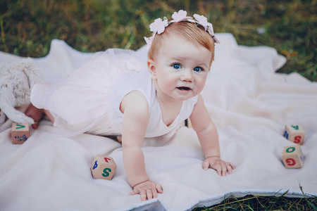 beautiful little girlの写真素材