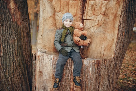 Boy with toyの写真素材