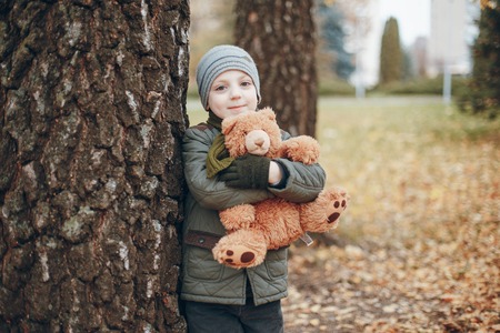 Boy with toyの写真素材