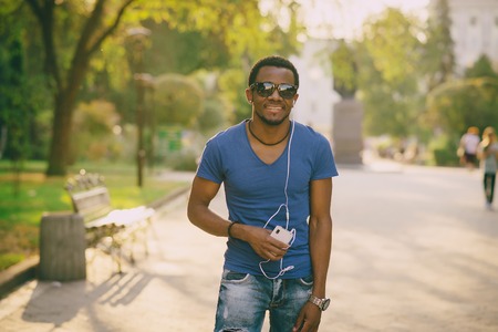 the guy with the phoneの写真素材