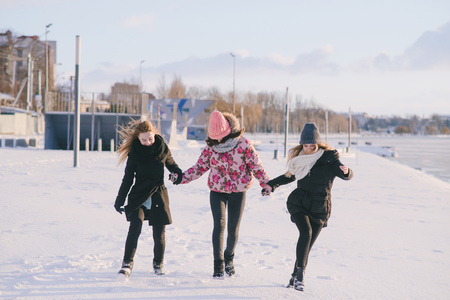 girls in natureの写真素材