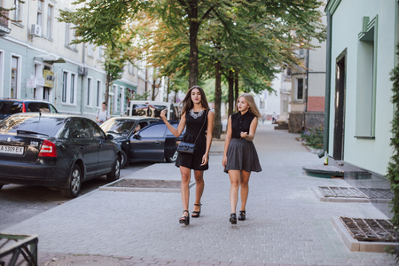 two girls HDの写真素材