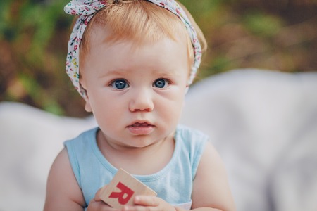 beautiful little girlの写真素材