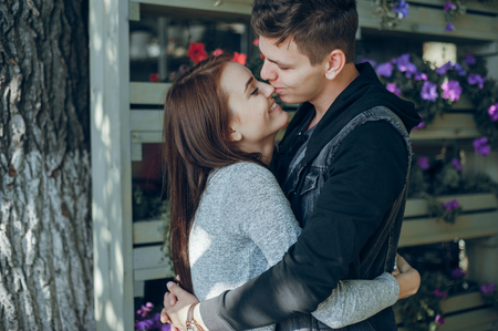 couple in the cityの写真素材