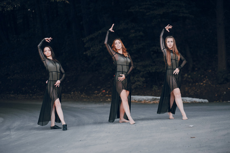 girls in natureの写真素材