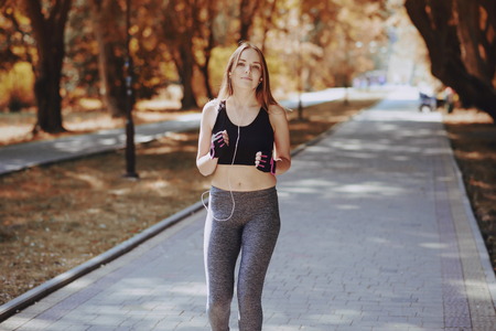 woman in park