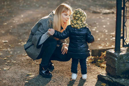 mom and daughterの写真素材