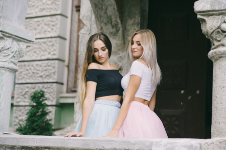 girl in skirtの写真素材