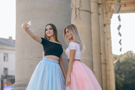 girl in skirt