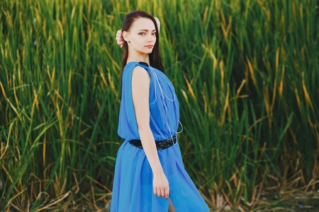 girls in natureの写真素材