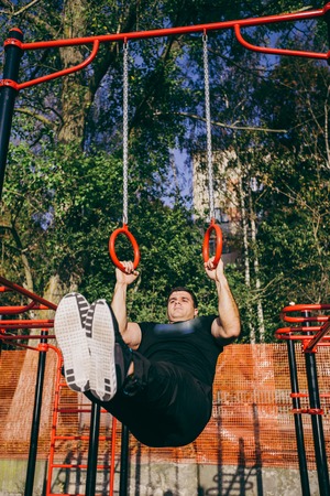 man at the gym