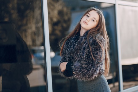 Beautiful stylish girlの写真素材