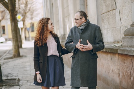 father and daughterの写真素材