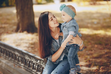 mom with daughter