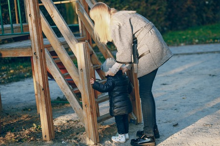 mom and daughterの写真素材