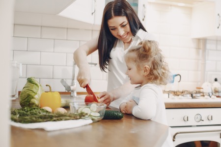 in the kitchenの写真素材