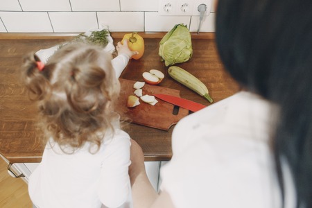 in the kitchenの写真素材