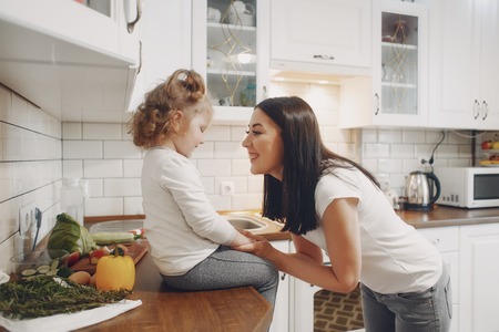 in the kitchenの写真素材