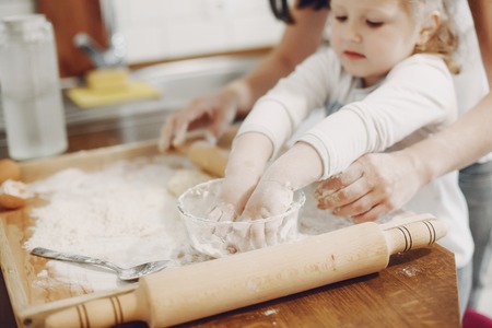in the kitchen