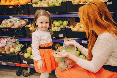 mother with daughterの写真素材