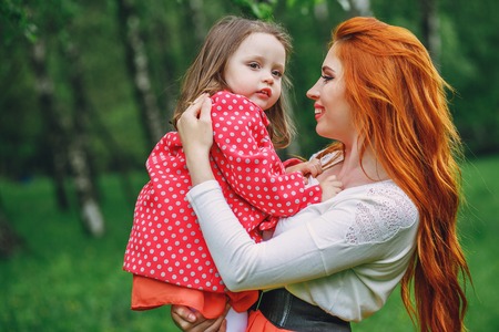 mother with daughterの写真素材