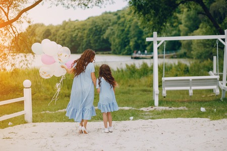 Mother with daughter