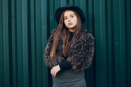 Beautiful stylish girlの写真素材