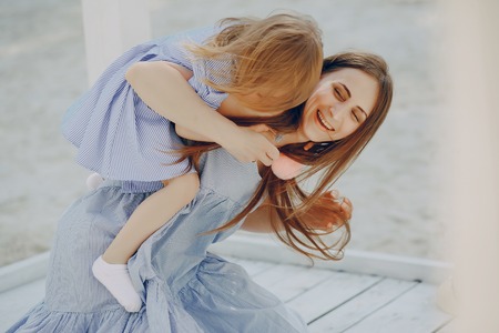 Mother with daughters