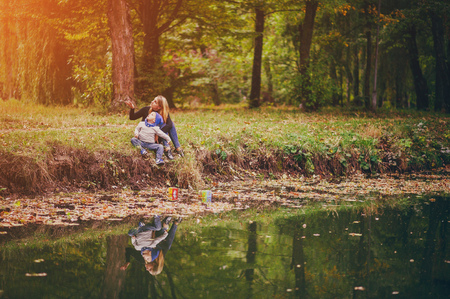 mom and sonの写真素材
