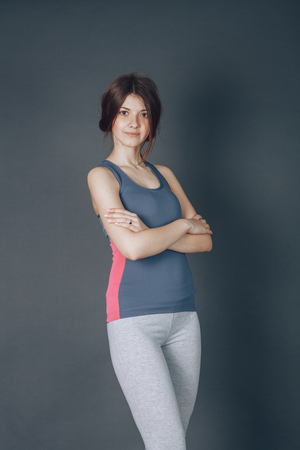 girl in studioの写真素材