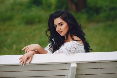 beatiful brunetteの写真素材