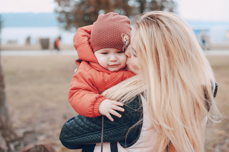 mom and daughterの写真素材