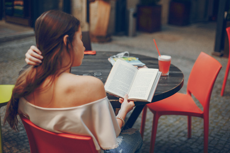 Female student studyingの写真素材