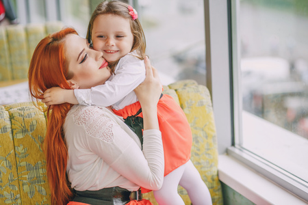 mother with daughterの写真素材