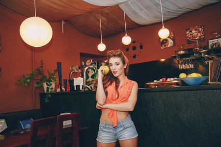 pin-up girlの写真素材