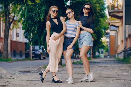 girls n the townの写真素材