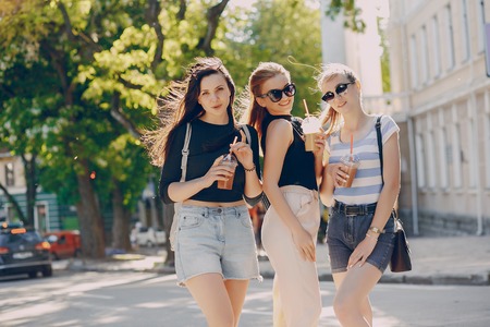 girls n the townの写真素材