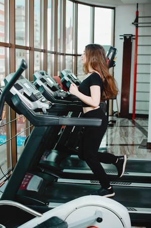 girl in a gymの写真素材