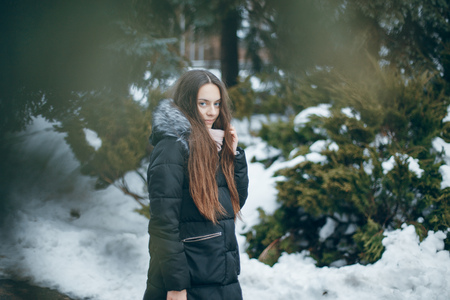 girl in parkの写真素材