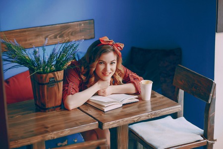 beautiful pin-up girlの写真素材