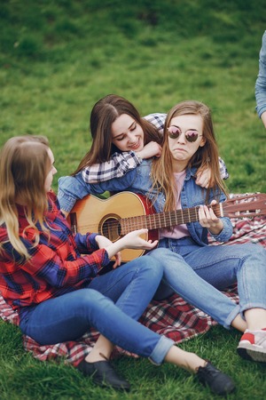 Friends on a picnic
