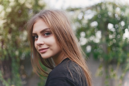 girl in the parkの写真素材